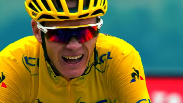 Chris Froome in maglia gialla - &copy; Youtube Le Tour