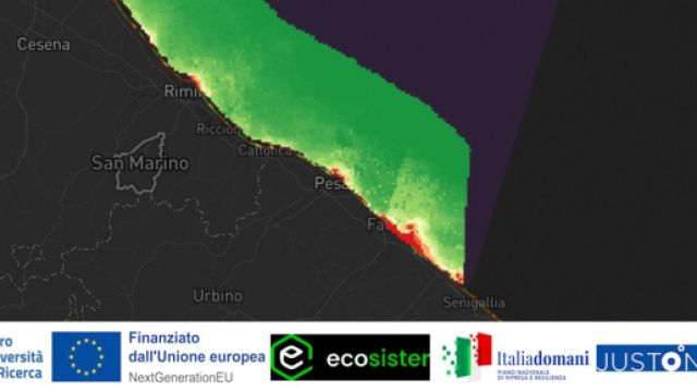 Una mappa di monitoraggio costiero e marino - Screenshot &copy; JustonEarth