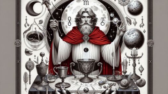 Illustrazione che rappresenta il Mago dei tarocchi. &copy; Immagine creata con Dall-E