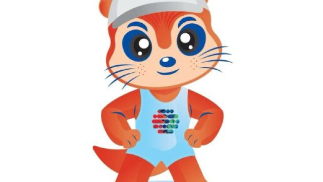Ollie, lontra urbana, una delle due mascotte dei mondiali di nuoto 2025 &copy; World Acquatics Championships Singapore 2025