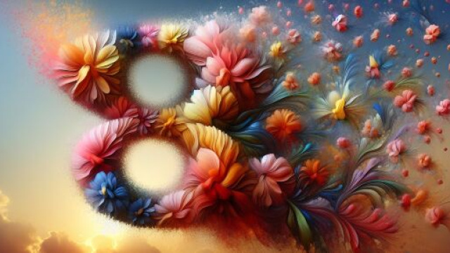 Numero 81 della Smorfia napoletana, i fiori per il Sagittario. &copy; Immagine creata con Dall-E