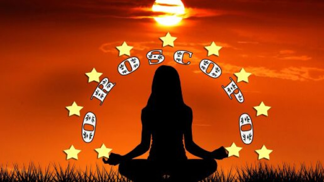 Figura yoga con le stelle dell'oroscopo - &copy; Roberta Carsoli.