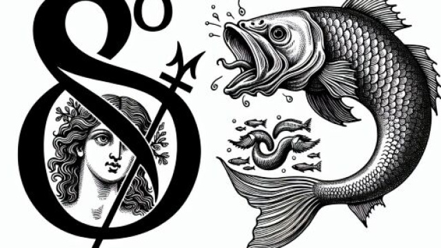 Numero 80 della Smorfia napoletana, 'a vocca, con riferimento al segno dei Pesci. &copy; Immagine creata con Dall-E