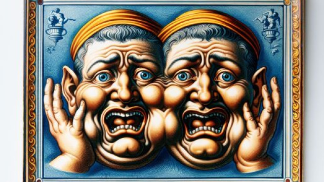 Numero 72 della Smorfia napoletana, 'a maraviglia per i Gemelli. &copy; Immagine creata con Dall-E