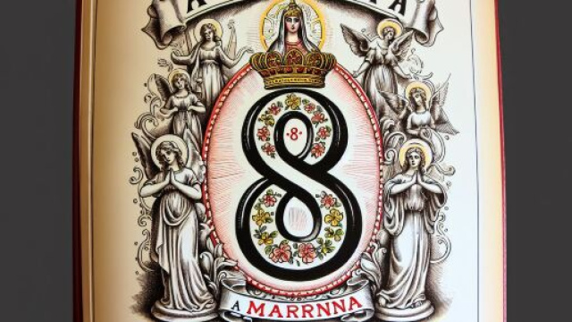 Numero 8 della Smorfia napoletana, 'a Maronna per la Vergine. &copy; Immagine creata con Dall-E