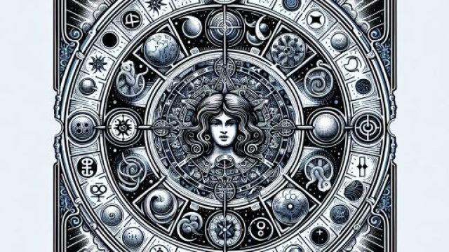 In questo oroscopo il segno del Cancro viene guidato dalla carta dei tarocchi del Mondo. &copy; Immagine creata con Dall-E