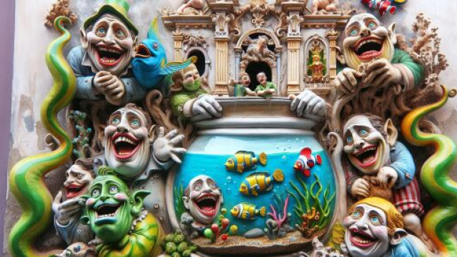 Numero 19 della Smorfia napoletana, 'a resata. &copy; Immagine creata con Dall-E