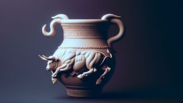 Numero 7 della Smorfia napoletana, 'o vaso di creta. &copy; Immagine creata con Dall-E