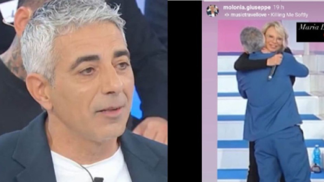 Giuseppe Molonia e Maria De Filippi - &copy; Canale 5 / Instagram.