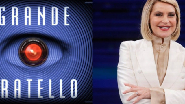 Il logo del Grande Fratello e Simona Ventura &ndash; &copy; Canale 5.