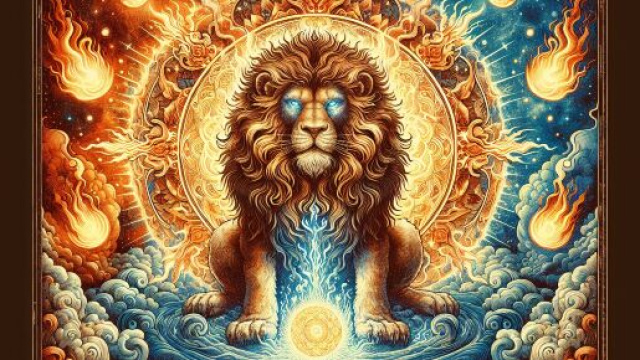 Immagine rappresentante il segno del Leone con animo ardente &copy; Immagine creata con Dall-E