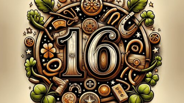 Numero 16 della Smorfia napoletana, fortuna per il Cancro. &copy; Immagine creata con Dall-E