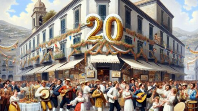 Numero 20 della Smorfia napoletana, 'a festa per il Leone &copy; Immagine creata con Dall-E