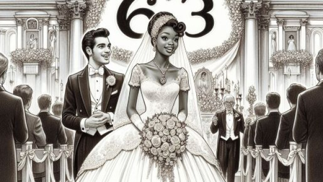 Numero 63 della Smorfia napoletana, 'a sposa per il segno dei Pesci. &copy; Immagine creata con Dall-E