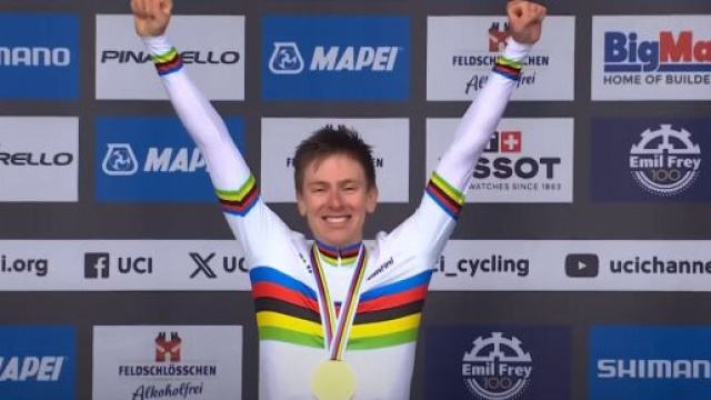 Tadej Pogacar, campione del mondo in carica - &copy; Youtube UCI