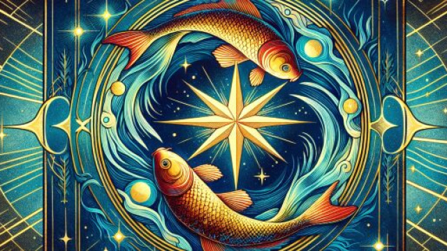 Carta dei tarocchi della Stella per i Pesci &copy; Immagine creata con Dall-E