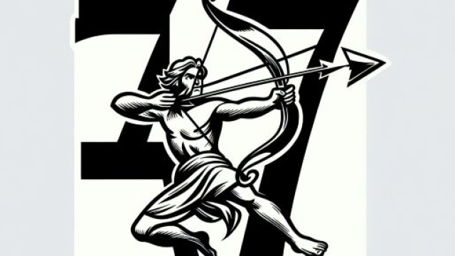 Numero 47 della Smorfia napoletana, 'o muorto per il Sagittario. &copy; Immagine creata con Dall-E