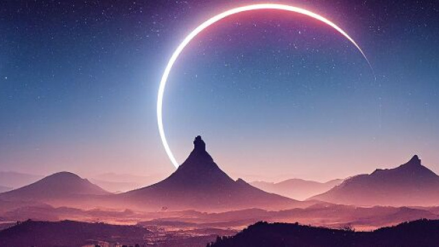 Un&rsquo;eclissi lunare totale &ndash; &copy; Pixabay/IA.