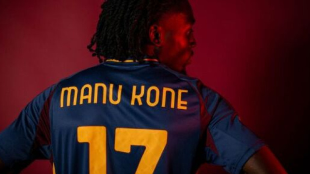 Manu Kone, centrocampista della Roma. Foto &copy; Roma