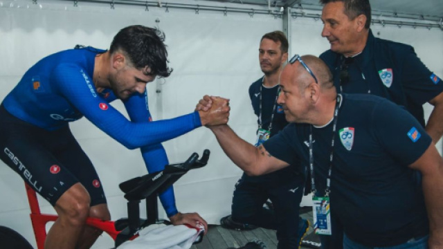 Marco Villa e Filippo Ganna &copy; Federciclismo.