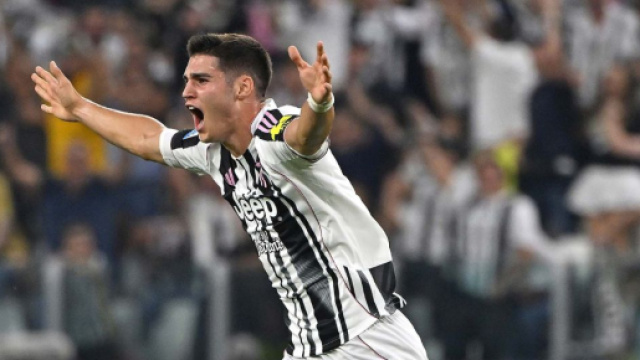 Vasilije Adzic esulta dopo un gol all'Allianz Stadium. Foto &copy; Juventus FC.
