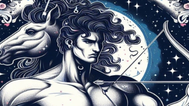 Segno del Sagittario generato con &copy; AI Copilot