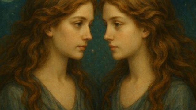 Immagine ispirata ai Gemelli dell'oroscopo. &copy; Immagine creata con Dall-E