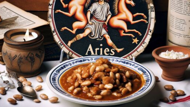 Numero 10 della Smorfia napoletana, 'e fasule, per l'Ariete. &copy; Immagine creata con Dall-E