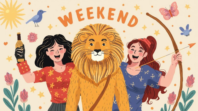 L'oroscopo del weekend &copy; intelligenza artificiale Canva.