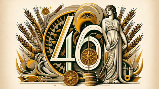 Numero 46 della Smorfia napoletana, Vergine e il denaro. &copy; Immagine creata con Dall-E