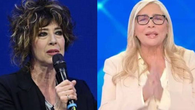 In foto Veronica Pivetti e Mara Venier &copy; Rai.