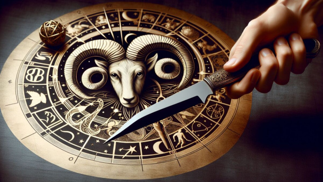 Numero 41 della Smorfia napoletana, 'o curtiello. &copy; Immagine creata con Dall-E