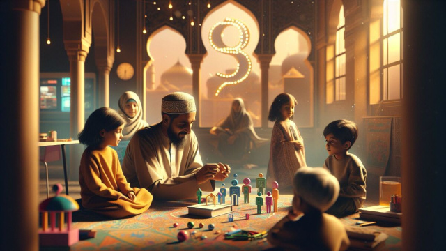 Numero 29 della Smorfia napoletana, 'o pate d''e ccriature per l'Ariete. &copy; Immagine creata con Dall-E