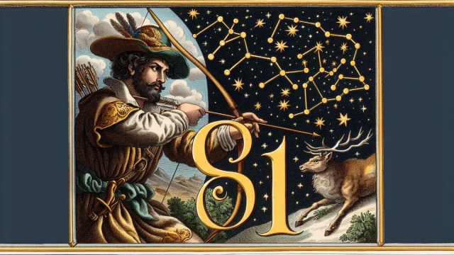 Numero 61 della Smorfia napoletana, il cacciatore. &copy; Immagine creata con Dall-E