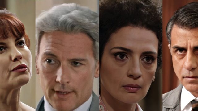 Adelaide, Umberto, Concetta, Fulvio - screenshot &copy; Rai.