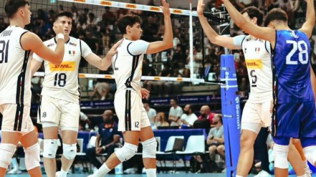 Nazionale italiana di pallavolo &copy; Federazione Italiana Pallavolo &ndash; Pagina Facebook ufficiale.