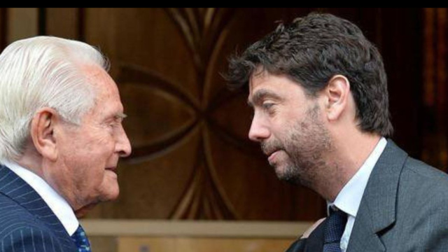 Giampiero Boniperti ed Andrea Agnelli. Foto da &copy; X/Agnelli