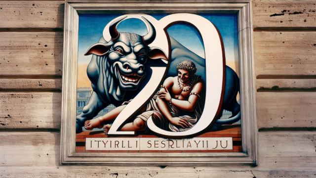 Numero 19 della Smorfia napoletana, 'a resata. &copy; Immagine creata con Dall-E