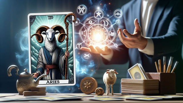 Il Bagatto connesso all'Ariete simboleggia nuove opportunit&agrave; e inizi divini al segno di fuoco. &copy; Immagine creata con Dall-E