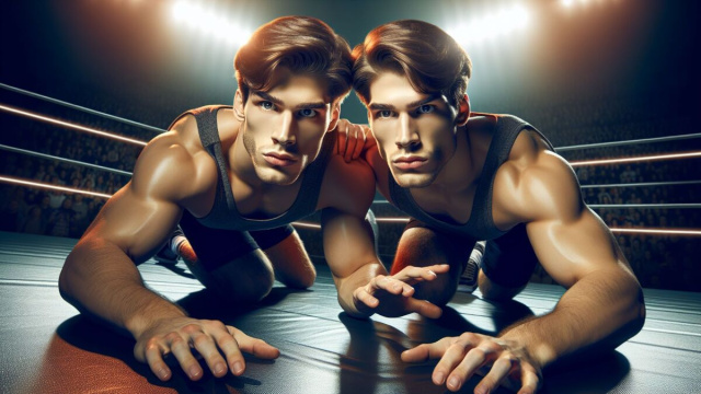 Numero 38 della Smorfia napoletana, 'e mazzate, per il segno dei Gemelli. &copy; Immagine creata con Dall-E