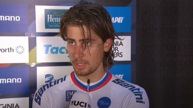 Peter Sagan nel 2015 - &copy; Screenshot Eurosport