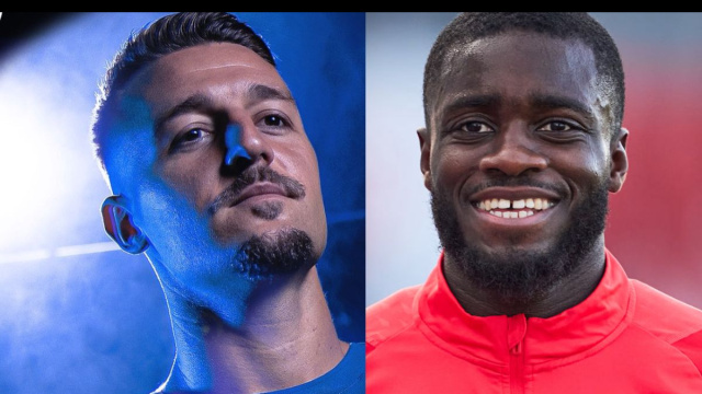 Sergej Milinkovic-Savic, centrocampista dell'Al Hilal. Foto &copy; X Al Hilal. Dayot Upamecano, difensore del Bayern Monaco. Foto &copy; Bayern Monaco