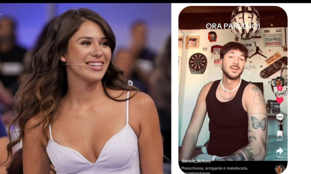 Cristiana Anania e l'ex corteggiatore Daniele &ndash; &copy; Canale 5/TikTok