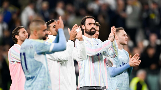 In foto alcuni calciatori della Juventus. Foto &copy; X/Juventus FC