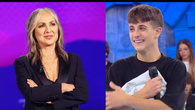 Alessandra Celentano e l'allievo Emiliano - &copy; Canale 5.