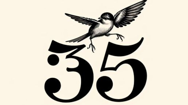 Numero 35 della Smorfia napoletana, l'uccellino. &copy; Immagine creata con Dall-E