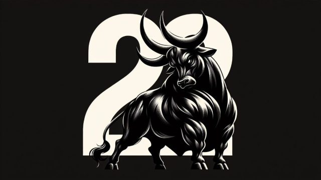 Numero 28 della Smorfia napoletana, 'e zizze per il Toro. &copy; Immagine creata con Dall-E