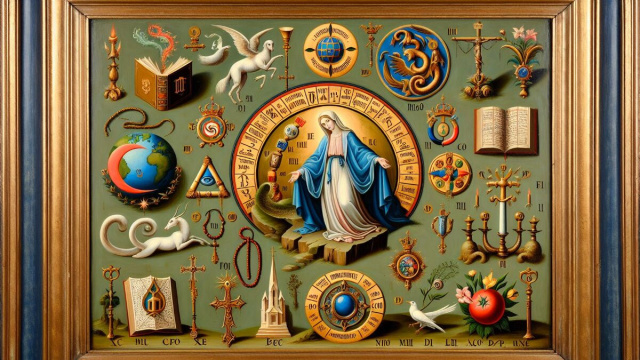 Numero 8 della Smorfia napoletana, 'a Maronna. &copy; Immagine creata con Dall-E