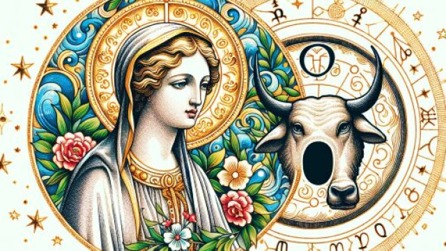 Numero 8 della Smorfia napoletana, 'a Maronna per il segno del Toro. &copy; Immagine creata con Dall-E