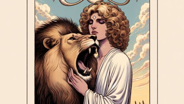 Toro guidato dalla carta dei Tarocchi La Forza, che simboleggia il dominio dell'istinto e la fiducia in se stessi. &copy; Immagine creata con Dall-E